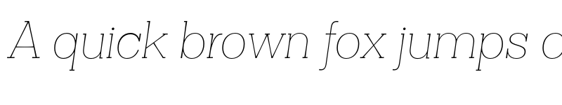 Preview of FONTSPRING DEMO - Clasica Slab Thin Thin Italic font