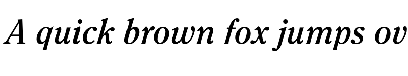 Preview of FONTSPRING DEMO - Clearface FS Medium Italic font