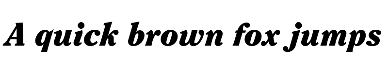 Preview of FONTSPRING DEMO - Clearface Pro Black Italic font