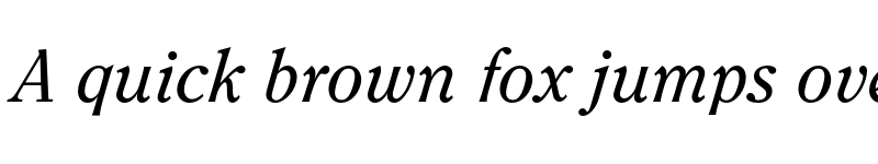 Preview of FONTSPRING DEMO - Clearface Pro Italic font