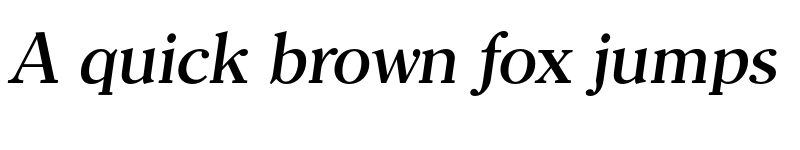 Preview of FONTSPRING DEMO - Clearface Serial Medium Italic font