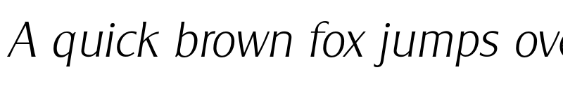Preview of FONTSPRING DEMO - ClearGothic Serial Xlight Italic font