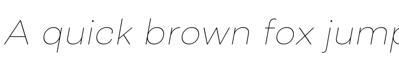 Preview of FONTSPRING DEMO - Closer Thin Italic font