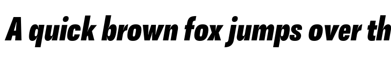 Preview of FONTSPRING DEMO - Cn Black Italic font