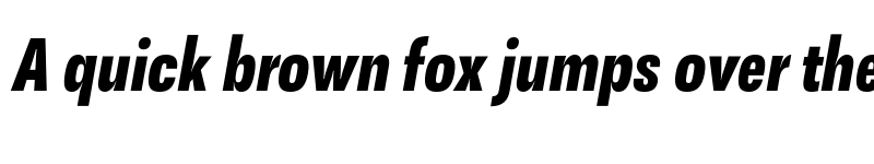 Preview of FONTSPRING DEMO - Cn Heavy Italic font