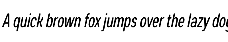 Preview of FONTSPRING DEMO - Coben Condensed Italic font