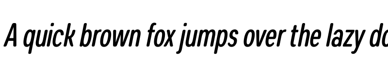 Preview of FONTSPRING DEMO - Coben Condensed Medium Italic font