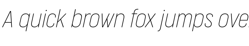 Preview of FONTSPRING DEMO - CocogooseProCondensed Thin Italic font