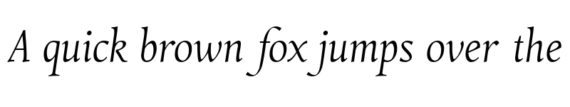 Preview of FONTSPRING DEMO - Combi Italic Light Regular font