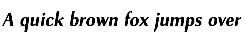 Preview of FONTSPRING DEMO - Combi Sans Book Bold Italic font