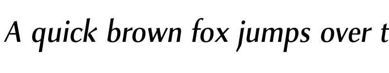 Preview of FONTSPRING DEMO - Combi Sans Medium Italic font