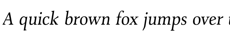 Preview of FONTSPRING DEMO - Combi Serif Book Italic font