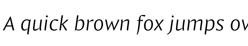 Preview of FONTSPRING DEMO - Comma Base Light Italic font