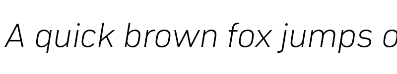 Preview of FONTSPRING DEMO - Compasse ExtraLight Italic font