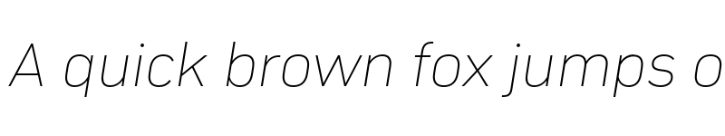 Preview of FONTSPRING DEMO - Compasse Thin Italic font