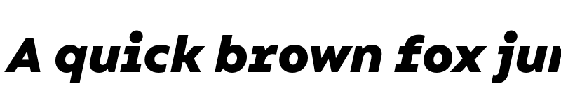 Preview of FONTSPRING DEMO - Compiler Black Italic Regular font