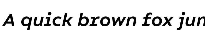 Preview of FONTSPRING DEMO - Compiler Bold Italic font