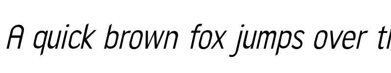 Preview of FONTSPRING DEMO - Cond Italic font