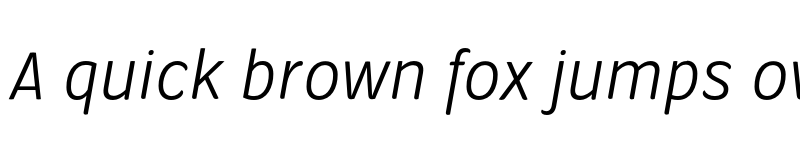 Preview of FONTSPRING DEMO - Condell Bio Italic font