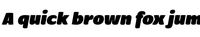 Preview of FONTSPRING DEMO - Condell Bio SuperHeavy Italic font