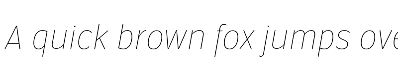 Preview of FONTSPRING DEMO - Condell Bio UltraLight Italic font