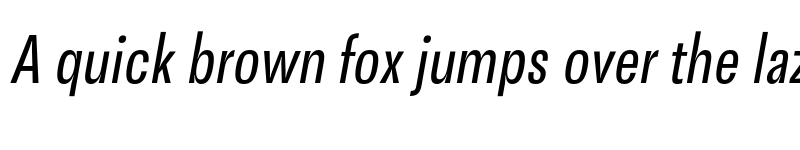 Preview of FONTSPRING DEMO - Condensed Italic font