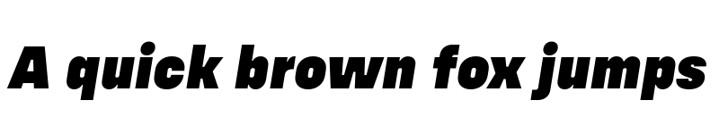 Preview of FONTSPRING DEMO - Config Alt Black Italic font