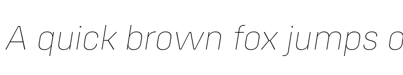 Preview of FONTSPRING DEMO - Config Alt Thin Italic font