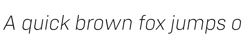 Preview of FONTSPRING DEMO - Config ExtraLight Italic font