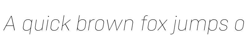 Preview of FONTSPRING DEMO - Config Thin Italic font