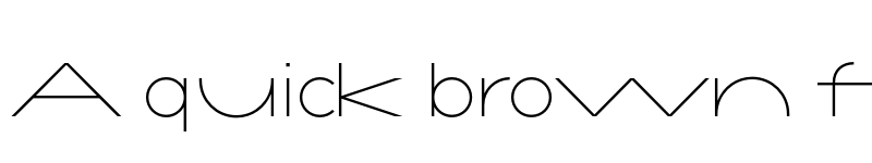 Preview of FONTSPRING DEMO - Constroke Thin Ultra Expanded Regular font