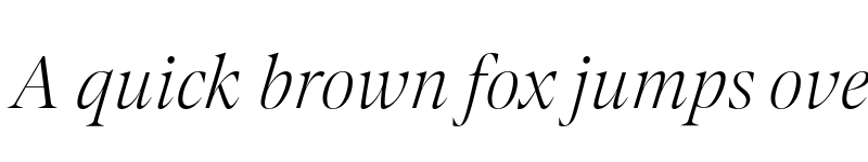 Preview of FONTSPRING DEMO - Contane Extralight Italic Regular font