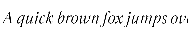 Preview of FONTSPRING DEMO - Contane Text Light Italic font