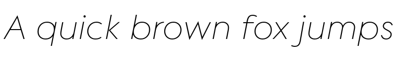 Preview of FONTSPRING DEMO - Contax Pro 36 Thin Italic Regular font