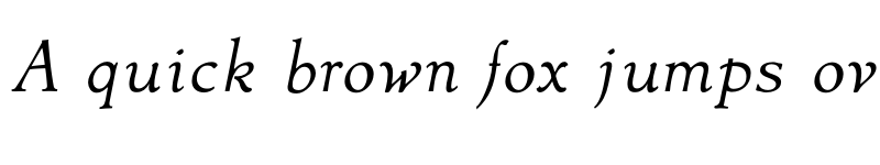 Preview of FONTSPRING DEMO - Contenu Book Italic font