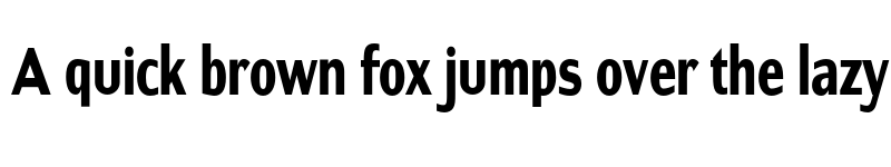 Preview of FONTSPRING DEMO - ContraCondensed Bold font