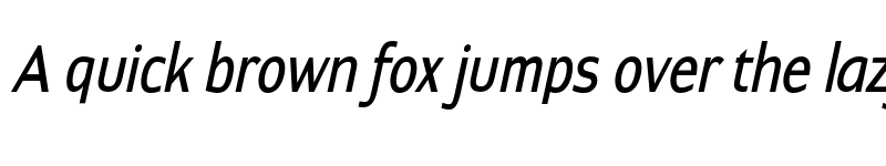 Preview of FONTSPRING DEMO - ContraCondensed BookItalic font