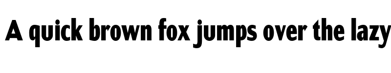 Preview of FONTSPRING DEMO - ContraCondensed ExtraBold font