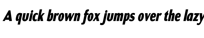 Preview of FONTSPRING DEMO - ContraCondensed ExtraBoldItalic font