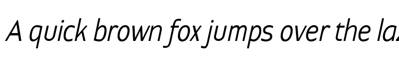 Preview of FONTSPRING DEMO - ContraCondensed LightItalic font