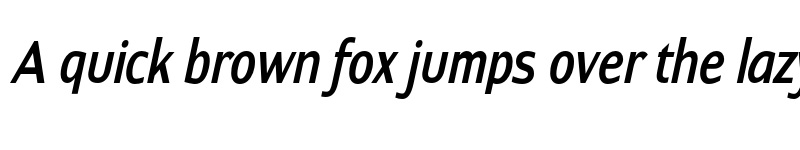 Preview of FONTSPRING DEMO - ContraCondensed RegularItalic font