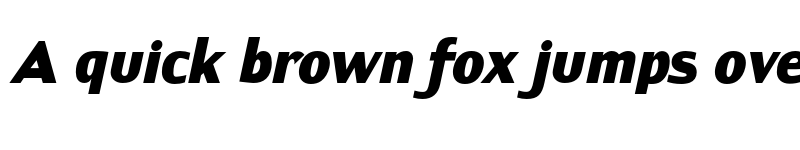 Preview of FONTSPRING DEMO - ContraSans ExtraBold Italic font