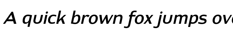 Preview of FONTSPRING DEMO - ContraSans Italic font