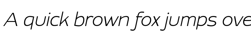 Preview of FONTSPRING DEMO - ContraSans LightItalic font