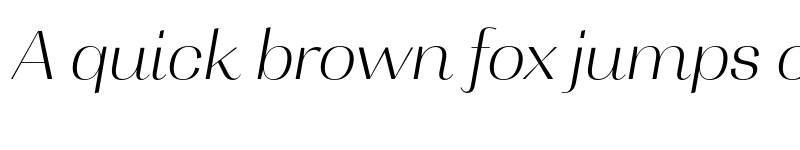 Preview of FONTSPRING DEMO - Contrast ExtLt It Italic font