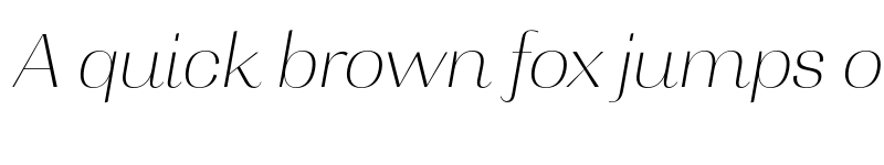 Preview of FONTSPRING DEMO - Contrast Th It Italic font