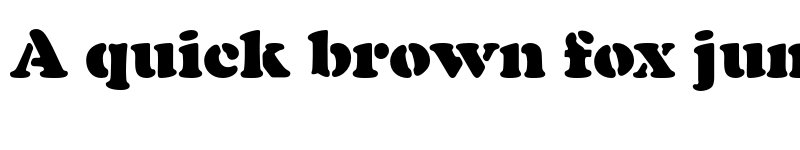 Preview of FONTSPRING DEMO - Cooper Black Stencil Regular font