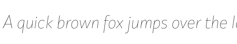 Preview of FONTSPRING DEMO - Copihue Thin Italic font