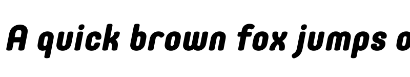 Preview of FONTSPRING DEMO - Core Mellow 75 ExtraBold Italic font