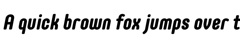 Preview of FONTSPRING DEMO - Core Mellow 77 Cn ExtraBold Italic font